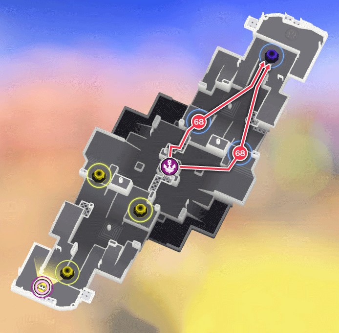 ユノハナ大渓谷のガチホコマップ