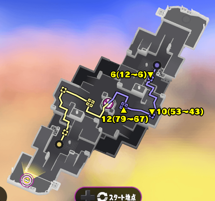 ユノハナ大渓谷のガチヤグラマップ