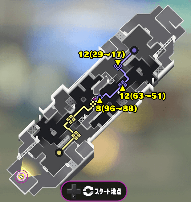 ゴンズイ地区のガチヤグラマップ