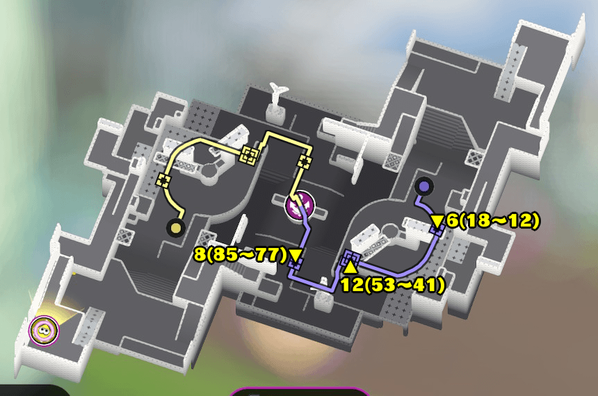 キンメダイ美術館のガチヤグラマップ