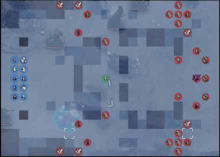 第9章「激突」の攻略のミニマップ