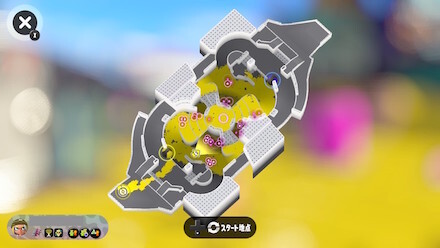 実際のアサリの位置のマップ