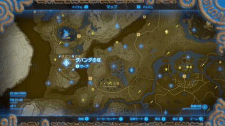 サンゾクオオカミの出現場所マップ