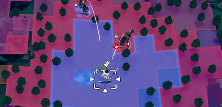 上下から挟まれないようにルイで敵の足止め