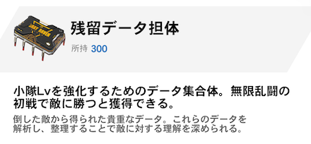 残留データ担体