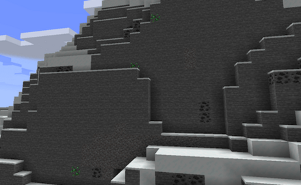 山岳はエメラルドが生成される