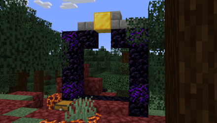 荒廃したネザーポータル