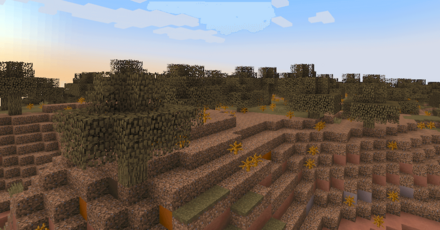 木が生えたメサ画像