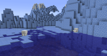 シロクマが生息している