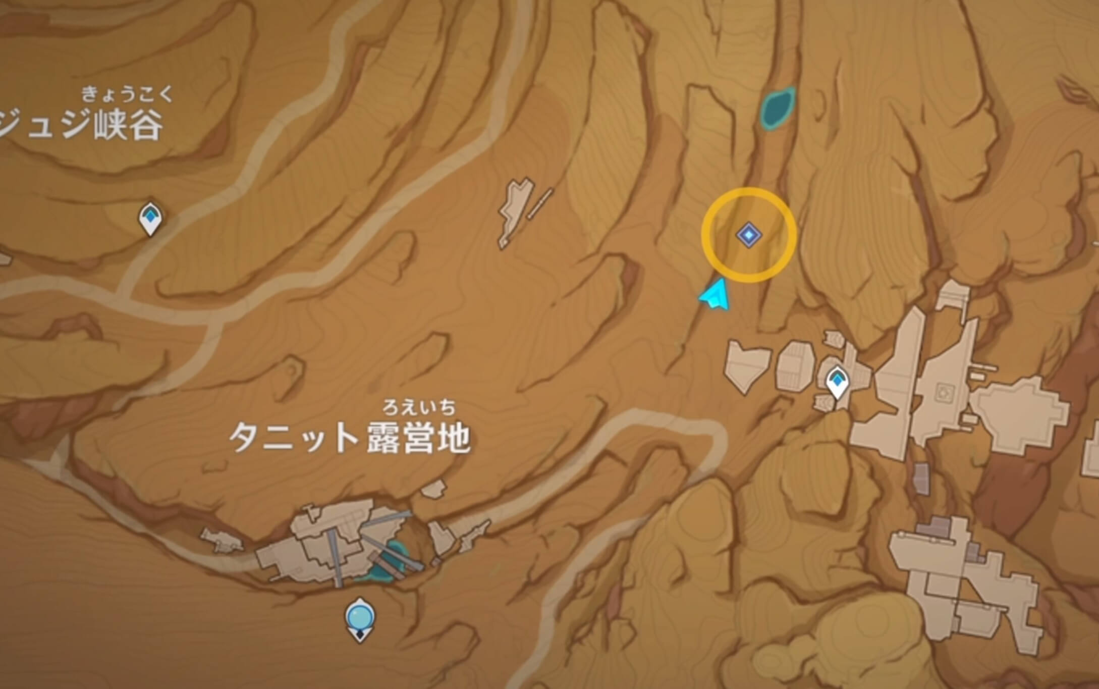 道に沿って手がかりを探す