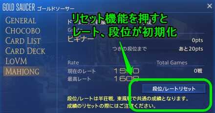 レートリセット機能