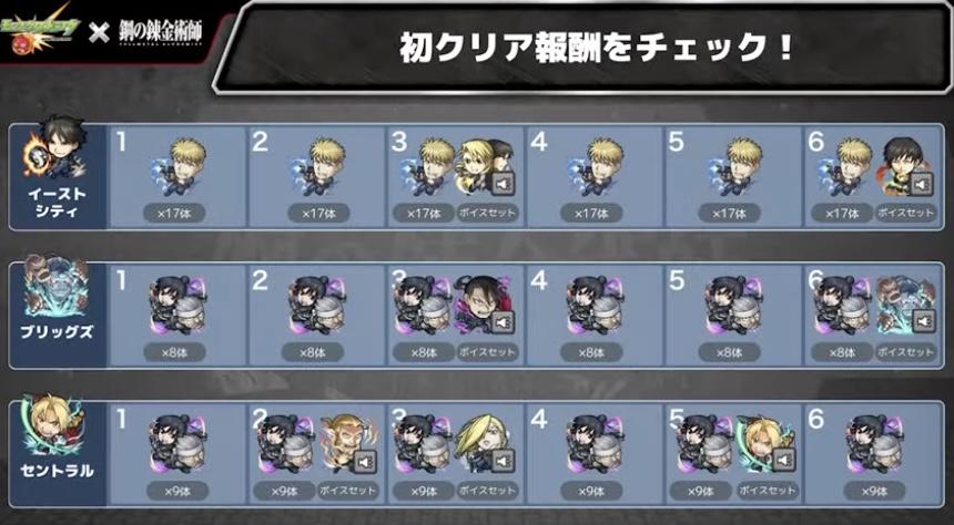 初クリア報酬