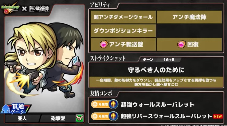 リザ＆ロイ ステータス