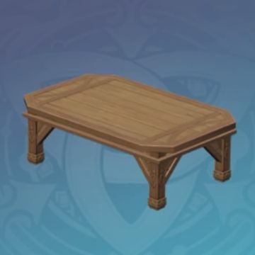 証悟材の角丸長テーブルの画像