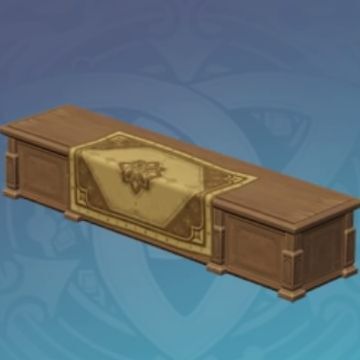 業果材の陳列台の画像