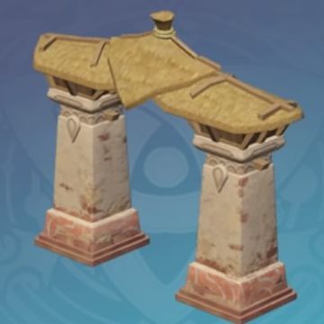 砂域の中庭の門-「風を拒んで」の画像