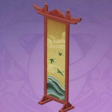 慶賀屏風-「蒼き波と羽ばたき」の画像