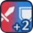 力・守備＋2のアイコン