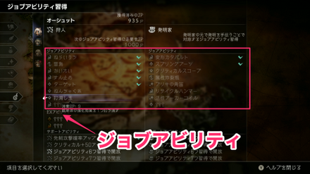 ジョブアビリティ