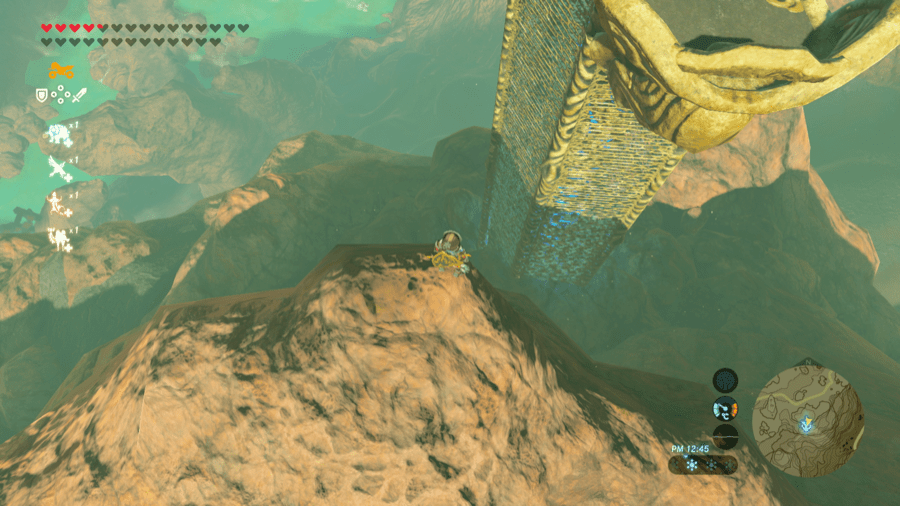 高いところから登る