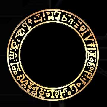 黒の魔導陣アイコンフレーム