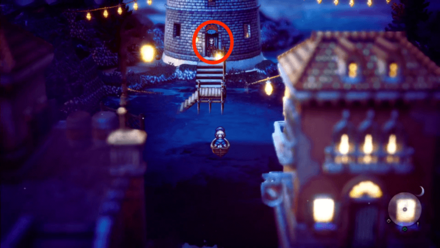 北側の塔の上で木こりの大斧を入手