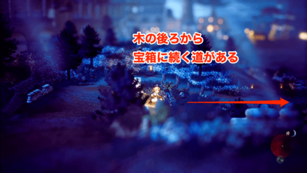 カナルブライン水源への道の隠し通路