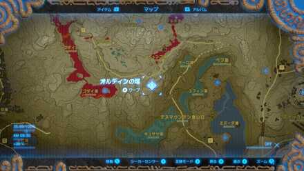 ファイアチュチュの出現場所詳細マップ