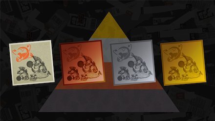 バイトチームコンテストの報酬のステッカー