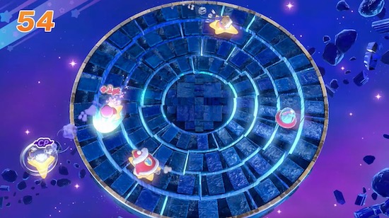 敵をステージの外に落としてポイントを稼ぐ