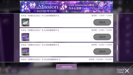 1.5thAnniversaryスペシャルミッション