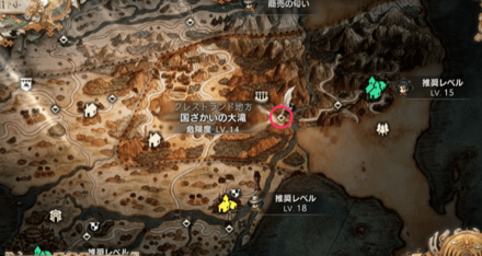 神官ギルドのマップ