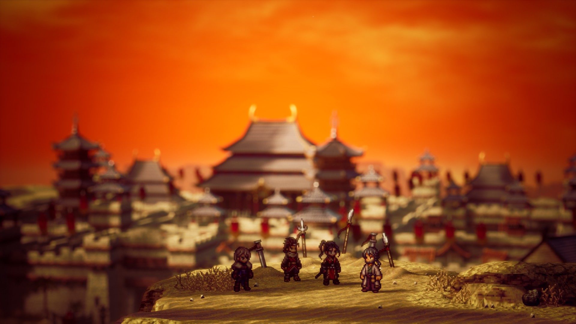 ミニチュア部分をぼやかせる