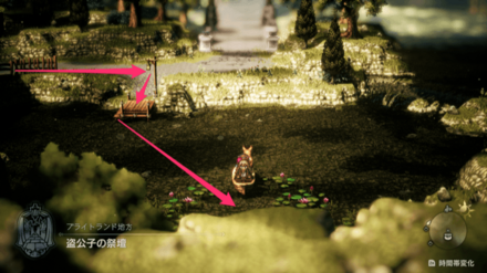 盗賊の祭壇の場所