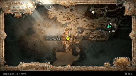 遊戯場通いの男の場所マップ