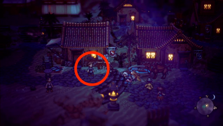 サイの街にいる老人におねだりする