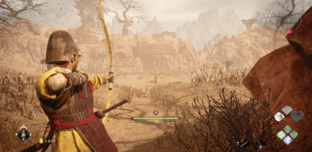 L2ボタンで構える