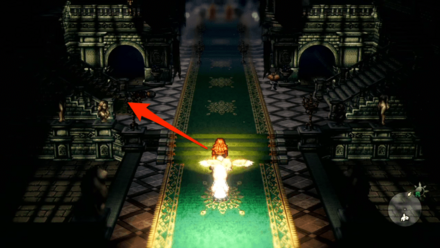 西側の階段を上って東奥の階段を目指す