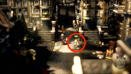 道具屋の近くにいる女性