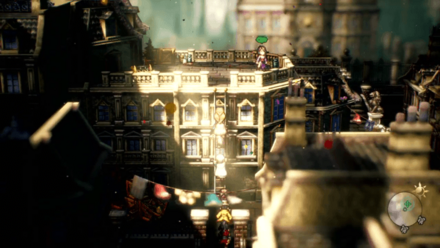 仲間7人とパーラに話しかける