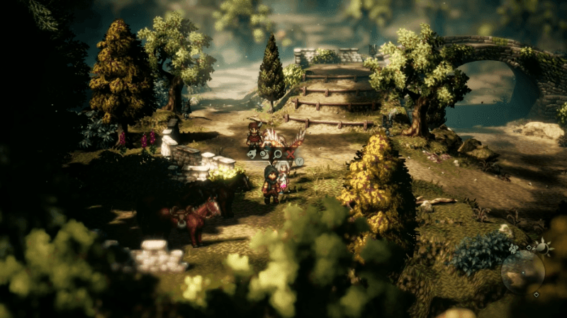 馬を連れた男の場所