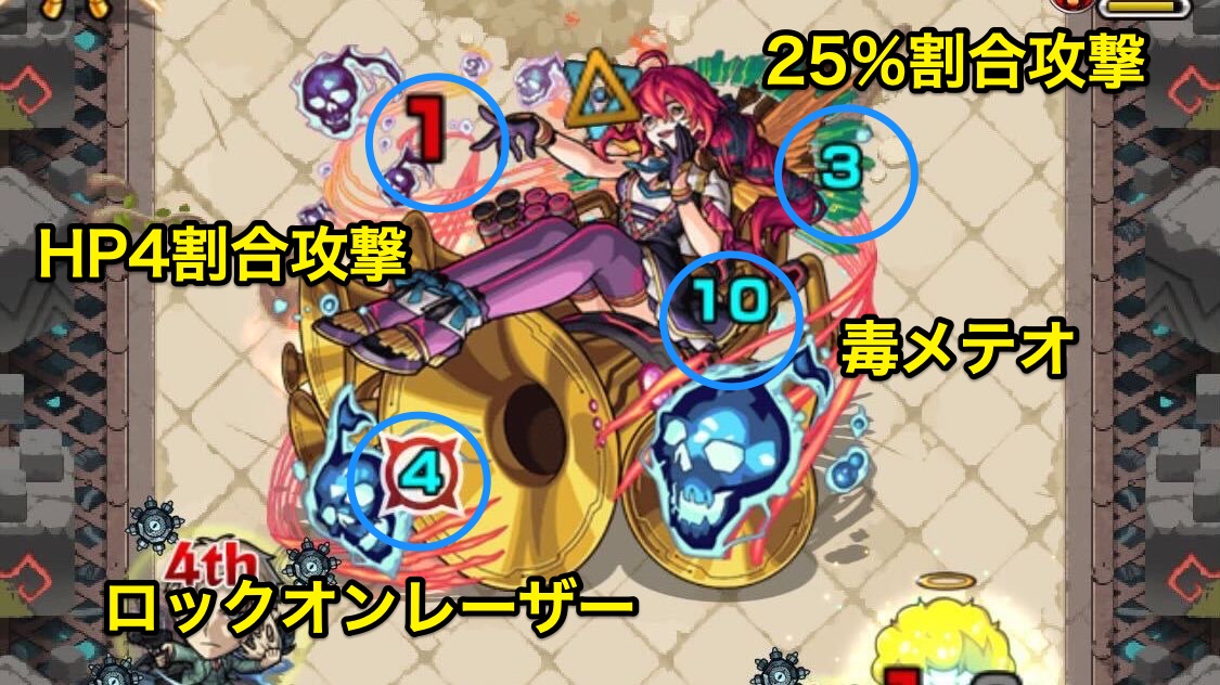 ジャルジメルトボス1＆3攻撃パターン