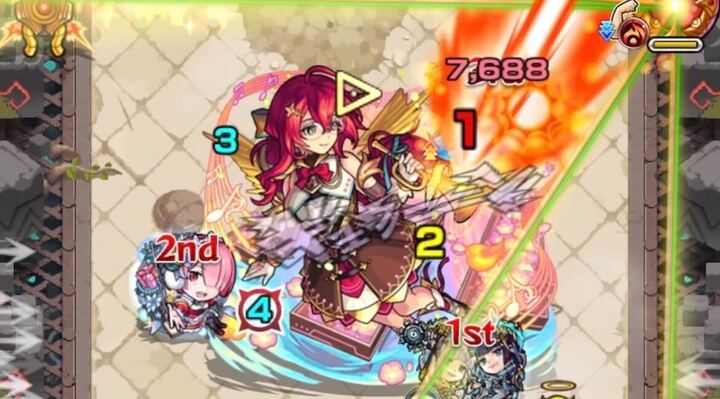 ボスの左下の攻撃前にはダウンさせる