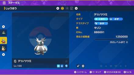 テツノツツミオシャボ色違い