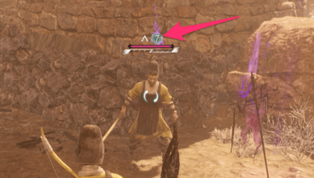 頭上に数値として表示される