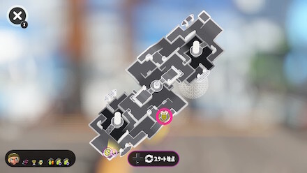 壁裏ビーコンのマップ