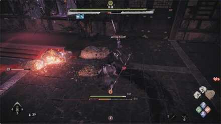 分身を倒した後の気勢ゲージ