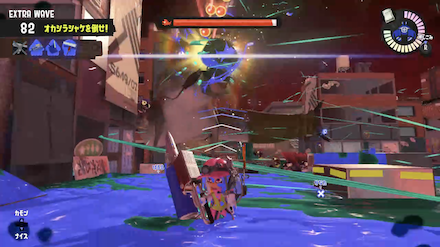 溜めているナイスダマを攻撃