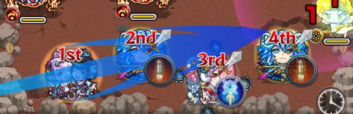 仲間に触れると攻撃アップ