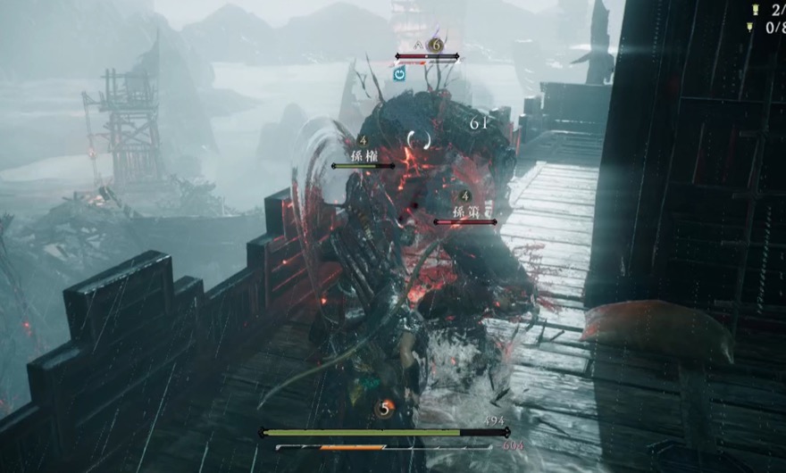 同行武将と敵を倒す